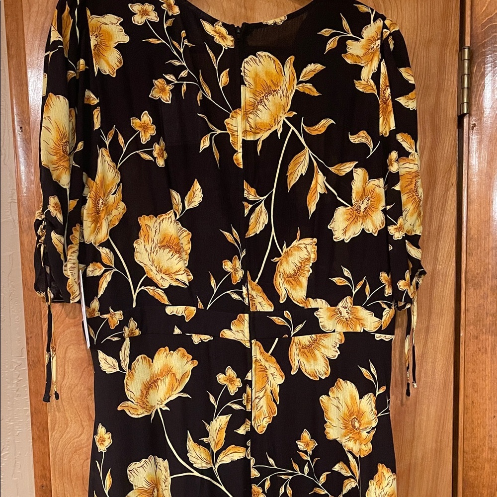 Premier Black and Yellow Floral Maxi Dress - Picture 9 of 12